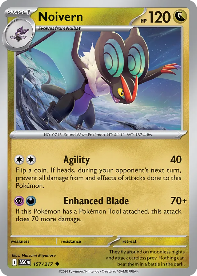 Noivern: Ascended Heroes 157/217 - Pokemon Single Card