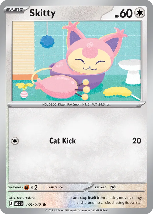 Skitty: Ascended Heroes 165/217 - Pokemon Single Card