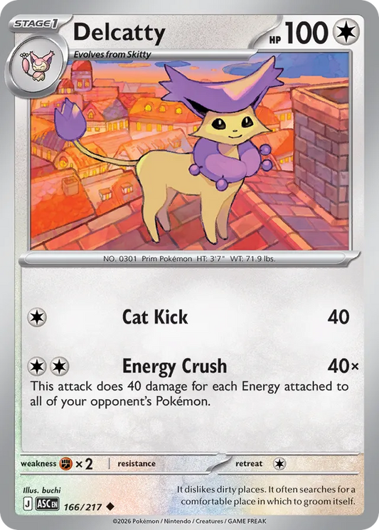 Delcatty: Ascended Heroes 166/217 - Pokemon Single Card