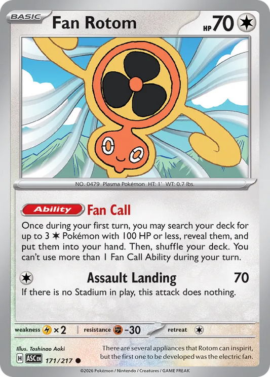 Fan Rotom: Ascended Heroes 171/217 - Pokemon Single Card