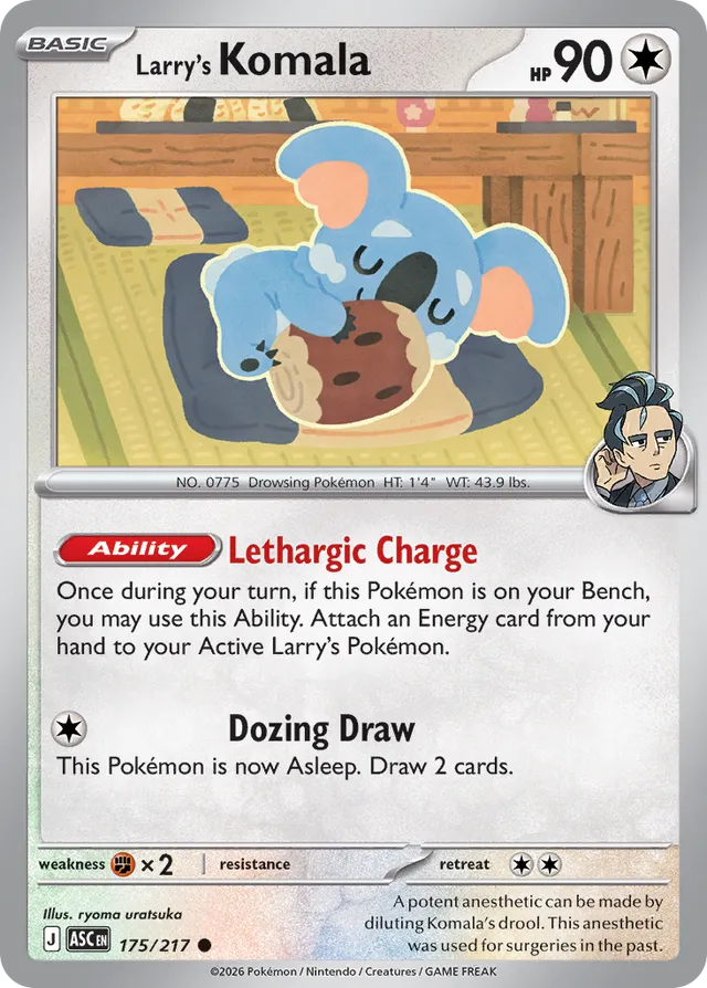 Larry's Komala: Ascended Heroes 175/217 - Pokemon Single Card