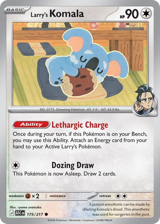 Larry's Komala: Ascended Heroes 175/217 - Pokemon Single Card