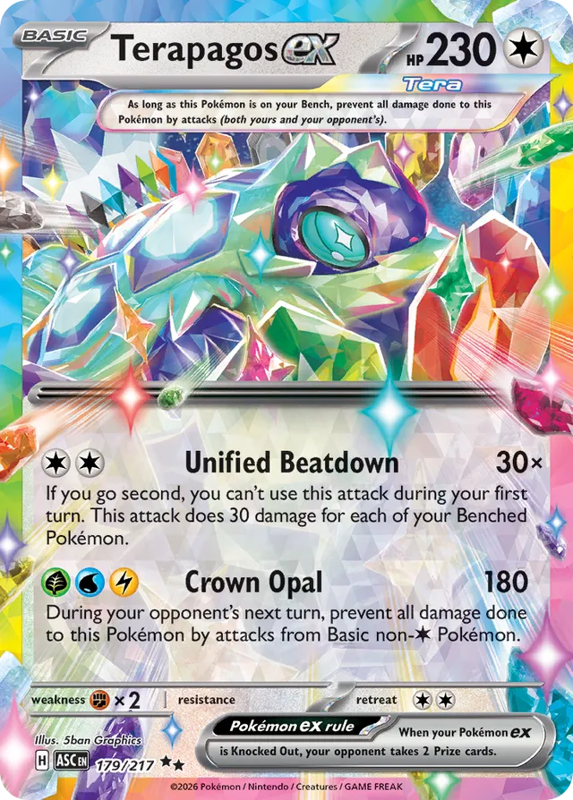 Terapagos ex: Ascended Heroes 179/217 - Pokemon Single Card