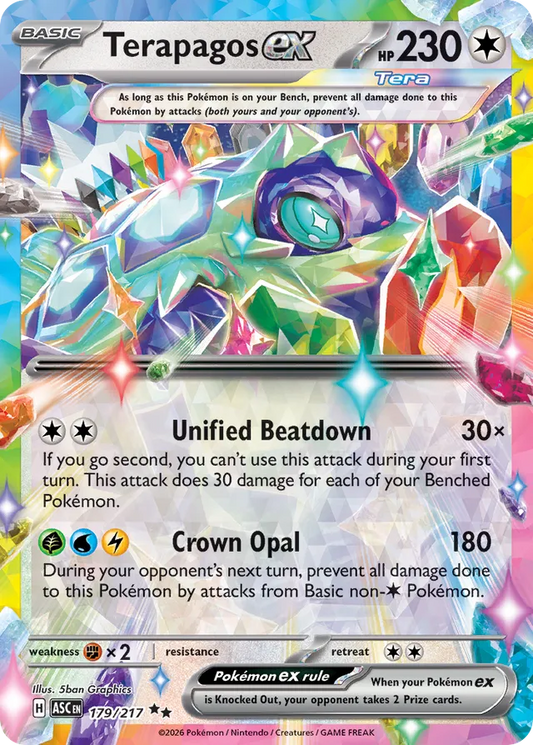 Terapagos ex: Ascended Heroes 179/217 - Pokemon Single Card