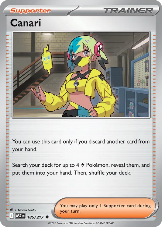 Canari: Ascended Heroes 185/217 - Pokemon Single Card