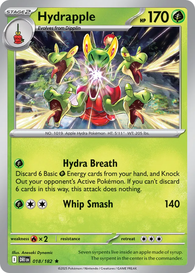 Hydrapple: Destined Rivals 018/182 - Pokemon Single Card