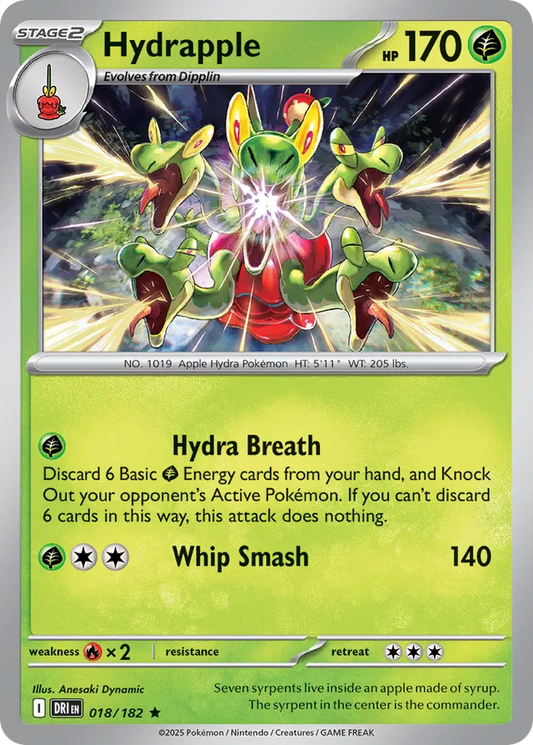 Hydrapple: Destined Rivals 018/182 - Pokemon Single Card