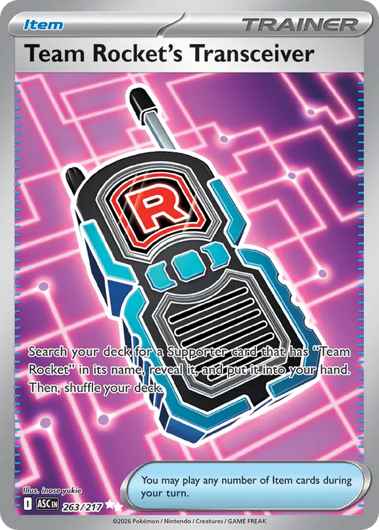 Team Rocket's Transceiver: 263/217 Ultra Rare - Ascended Heroes - Pokemon Card