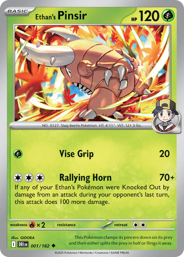 Ethan's Pinsir: Destined Rivals 001/182 - Pokemon Single Card