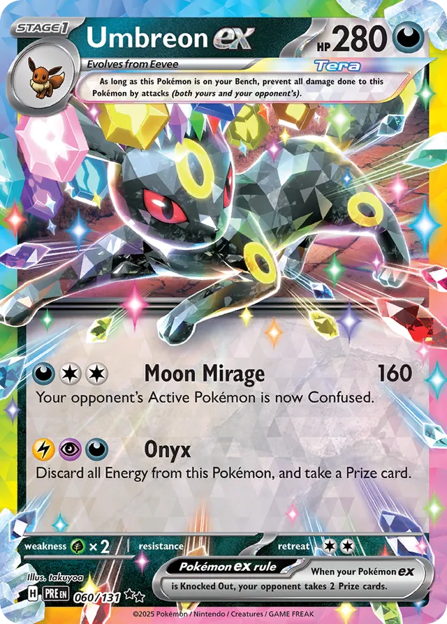 Umbreon ex: 060/131 Prismatic Evolutions - Pokemon Card