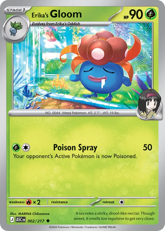 Erika's Gloom: Ascended Heroes 002/217 - Pokemon Single Card