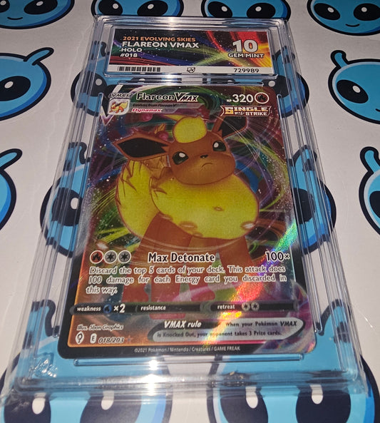Flareon VMAX 018/203 - Evolving Skies - ACE GRADED 10 GEM MINT