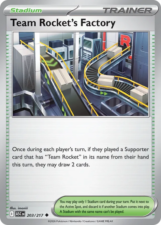Team Rocket's Factory: Ascended Heroes 203/217 - Pokemon Single Card