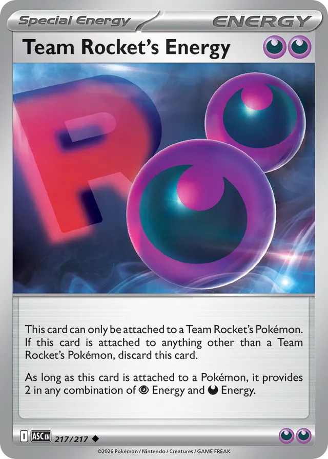 Team Rocket's Energy: Ascended Heroes 217/217 - Pokemon Single Card