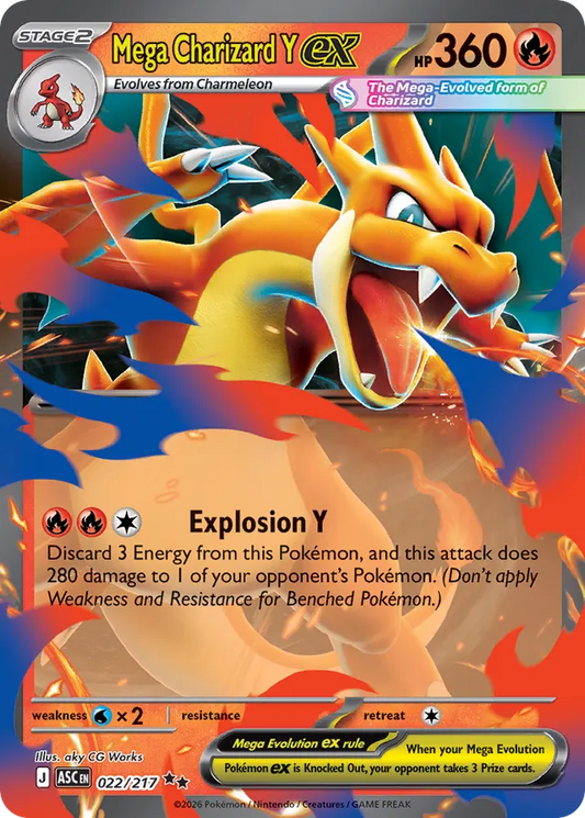 Mega Charizard Y ex: Ascended Heroes 022/217 - Pokemon Single Card