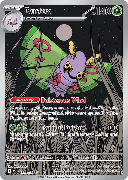 Dustox 220/217 Illustration Rare - Ascended Heroes - Pokemon Card