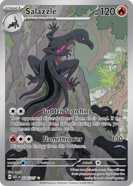 Salazzle 224/217 Illustration Rare - Ascended Heroes - Pokemon Card