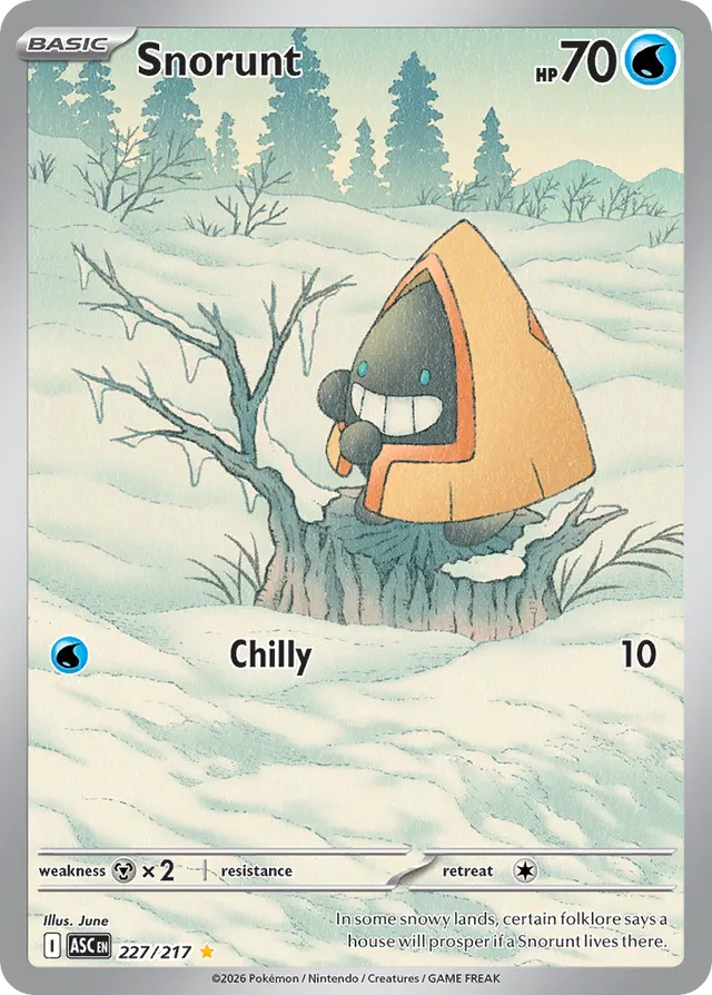 Snorunt 227/217 Illustration Rare - Ascended Heroes - Pokemon Card