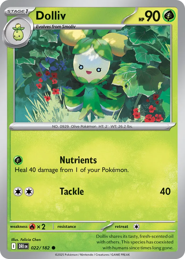 Dolliv: Destined Rivals 022/182 - Pokemon Single Card