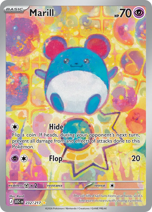 Marill 232/217 Illustration Rare - Ascended Heroes - Pokemon Card