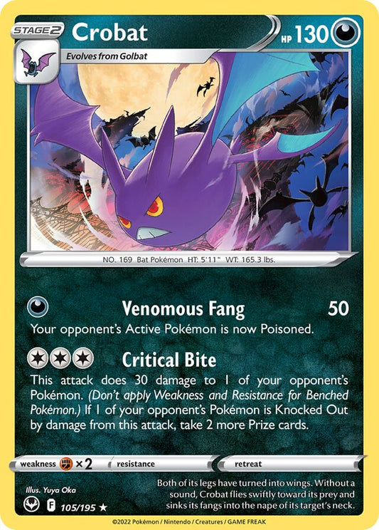 Crobat 105/195 - Silver Tempest - Pokemon Single Card