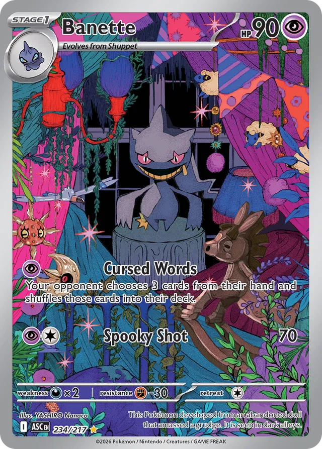 Banette 234/217 Illustration Rare - Ascended Heroes - Pokemon Card