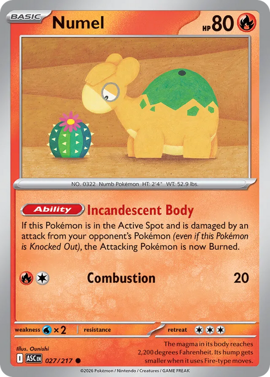 Numel: Ascended Heroes 027/217 - Pokemon Single Card