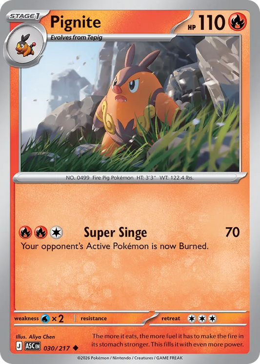 Pignite: Ascended Heroes 030/217 - Pokemon Single Card