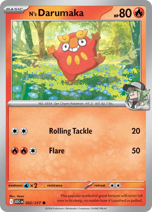 N's Darumaka: Ascended Heroes 032/217 - Pokemon Single Card