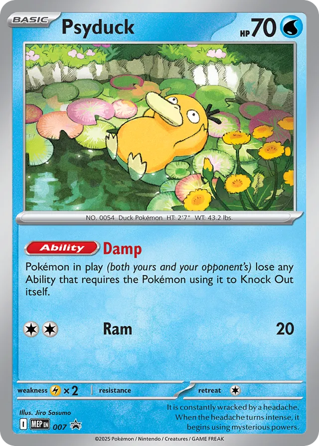 Psyduck Mega Evolution Black Star Promo 007 - Pokemon Single Card