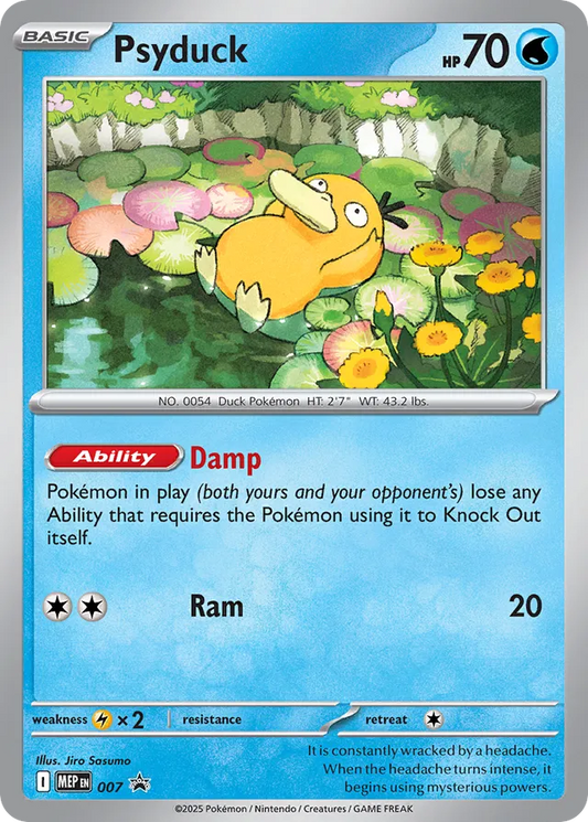 Psyduck Mega Evolution Black Star Promo 007 - Pokemon Single Card