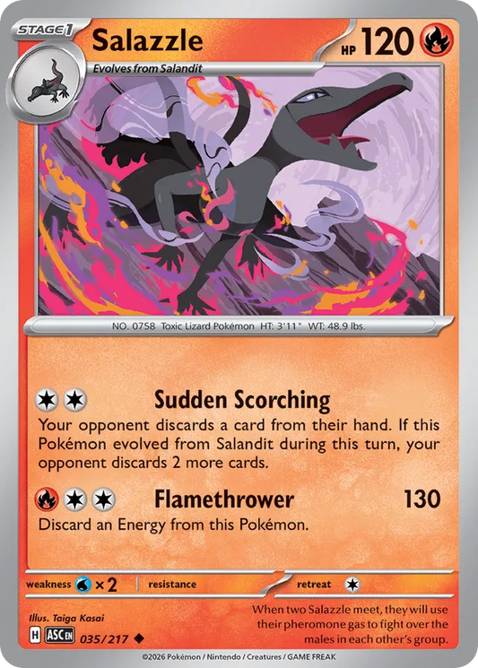 Salazzle: Ascended Heroes 035/217 - Pokemon Single Card