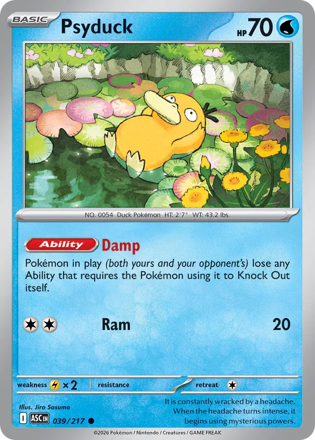 Psyduck: Ascended Heroes 039/217 - Pokemon Single Card