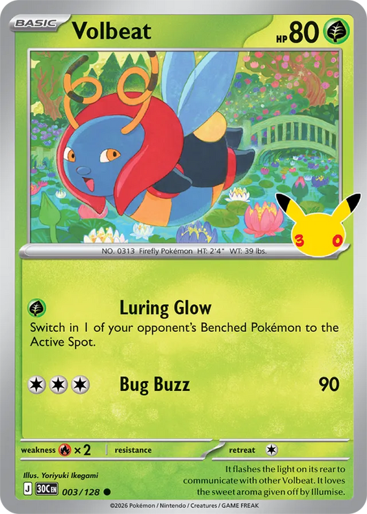 Volbeat: 30th Celebration 003/128 - Pokemon Card