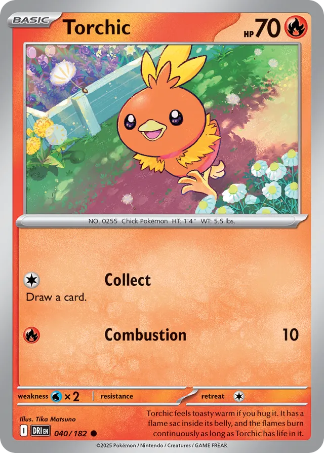 Torchic: Destined Rivals 040/182 - Pokemon Single Card