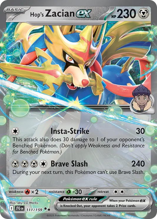 Hop's Zacian ex: Journey Together 111/159 - Pokemon Single Card
