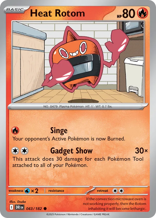 Heat Rotom: Destined Rivals 043/182 - Pokemon Single Card