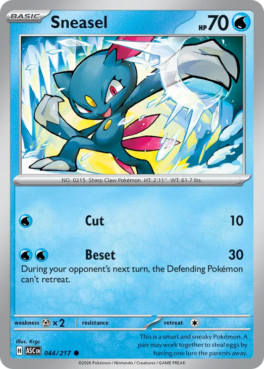 Sneasel: Ascended Heroes 044/217 - Pokemon Single Card