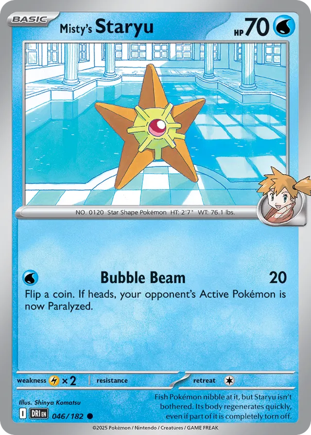 Misty's Staryu: Destined Rivals 046/182 - Pokemon Single Card
