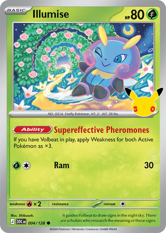 Illumise: 30th Celebration 004/128 - Pokemon Card