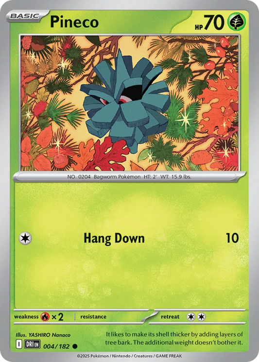 Pineco: Destined Rivals 004/182 - Pokemon Single Card