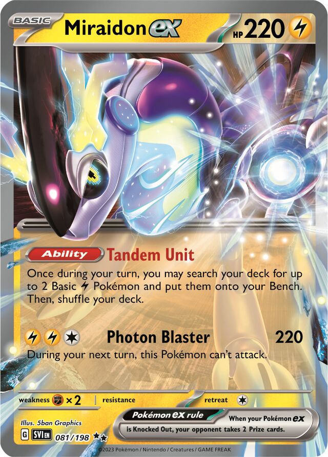 Miraidon ex 081/198 Scarlet & Violet - Pokemon Single Card