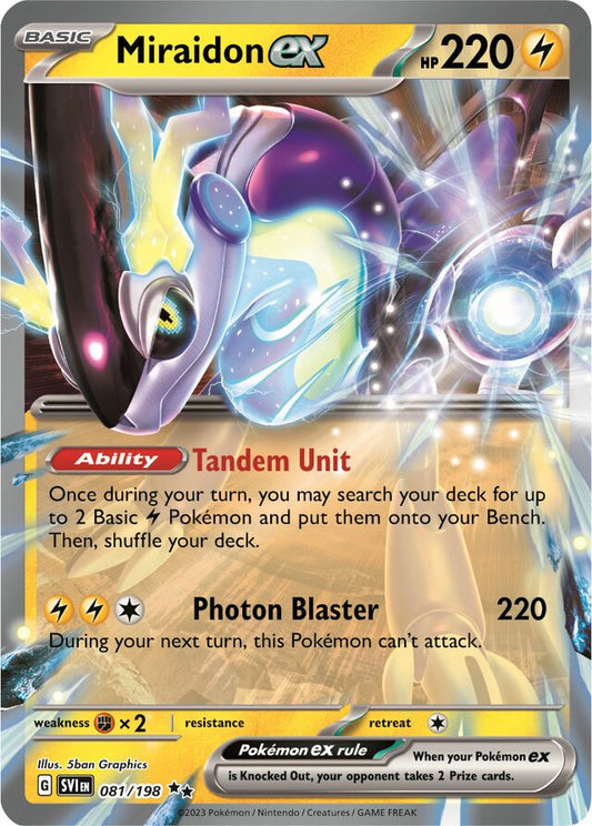 Miraidon ex 081/198 Scarlet & Violet - Pokemon Single Card