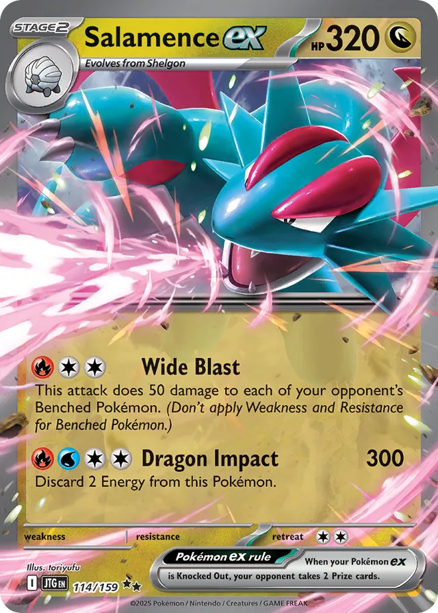 Salamence ex: Journey Together 114/159 - Pokemon Single Card