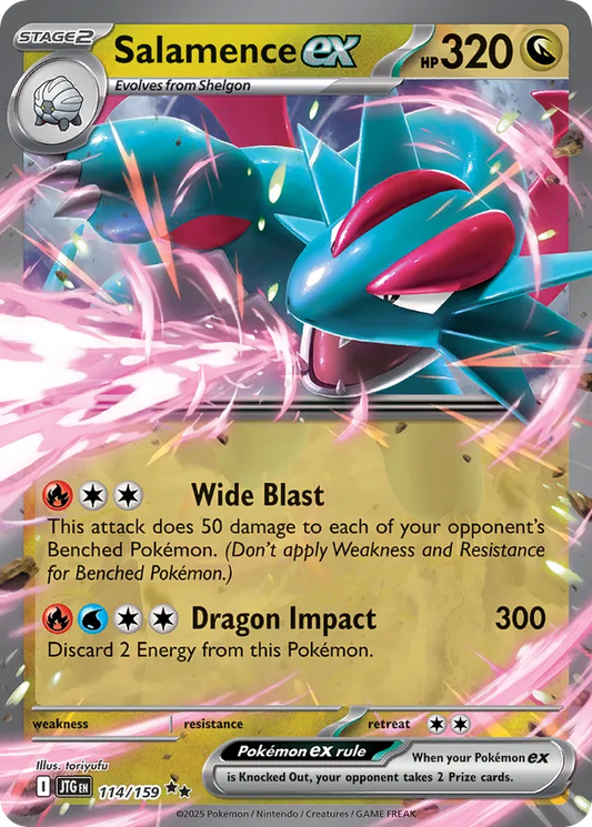 Salamence ex: Journey Together 114/159 - Pokemon Single Card