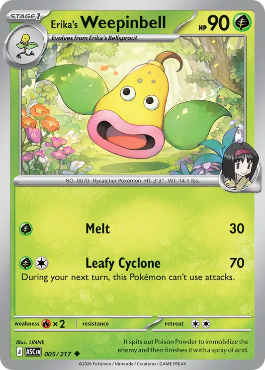 Erika's Weepinbell: Ascended Heroes 005/217 - Pokemon Single Card