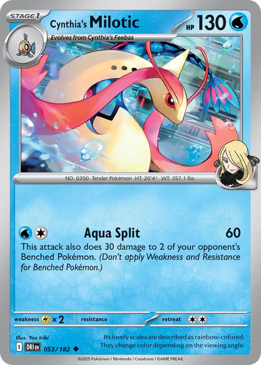 Cynthia's Milotic: Destined Rivals 053/182 - Pokemon Single Card