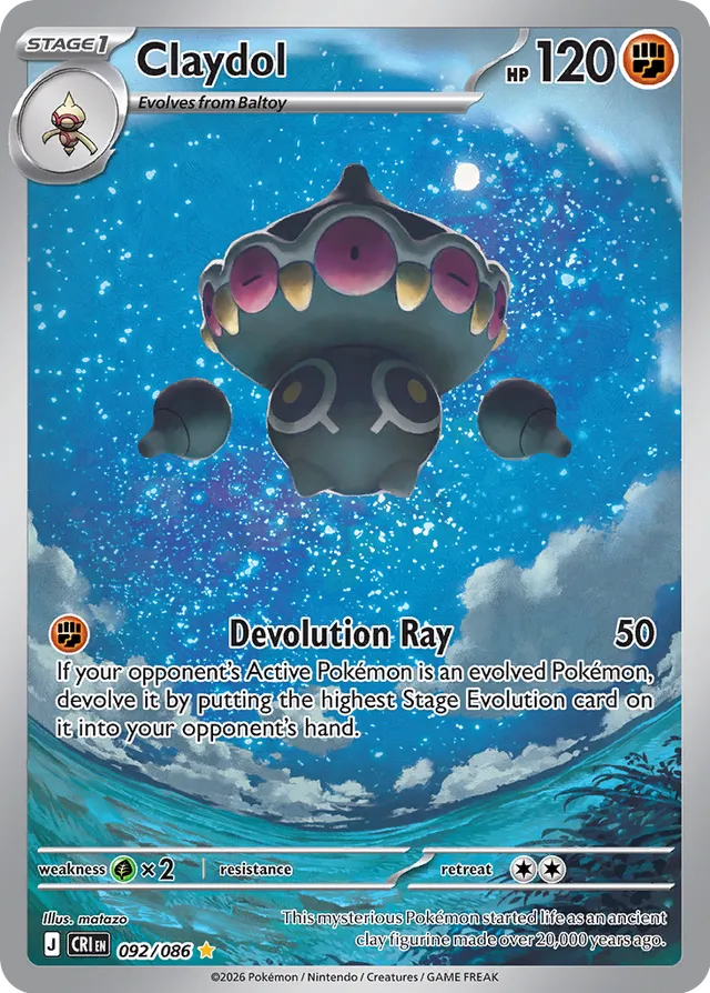 Claydol: Chaos Rising 092/088 - Pokemon Single Card