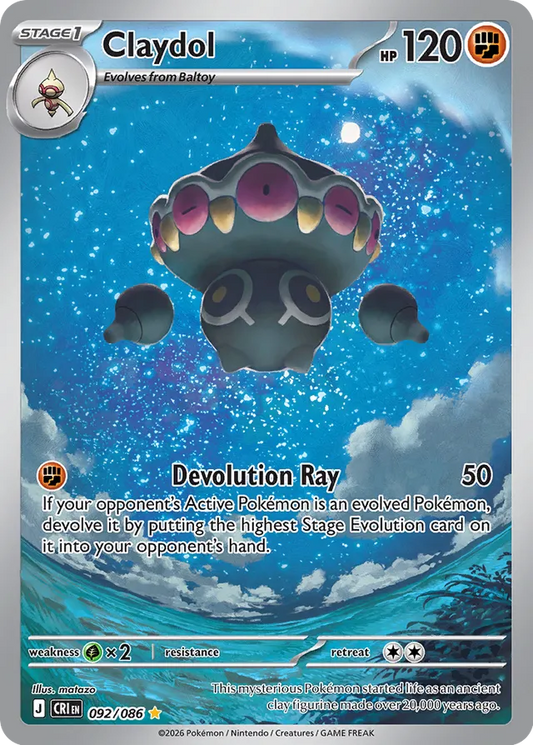 Claydol: Chaos Rising 092/088 - Pokemon Single Card