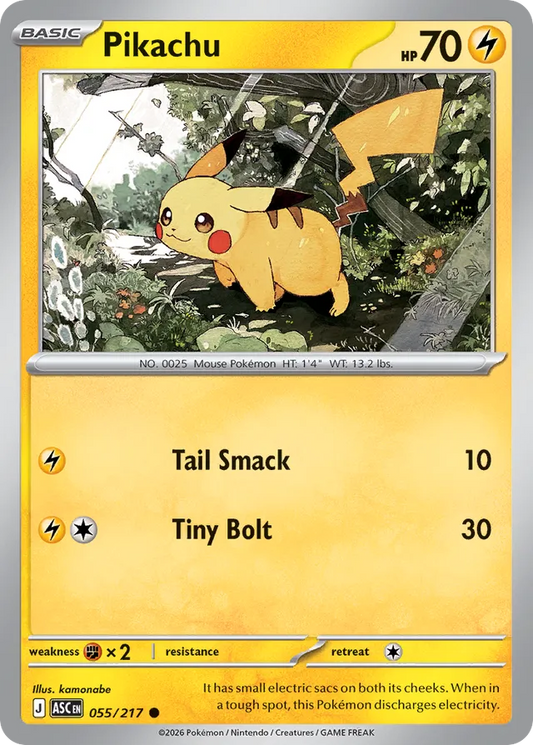 Pikachu: Ascended Heroes 055/217 - Pokemon Single Card